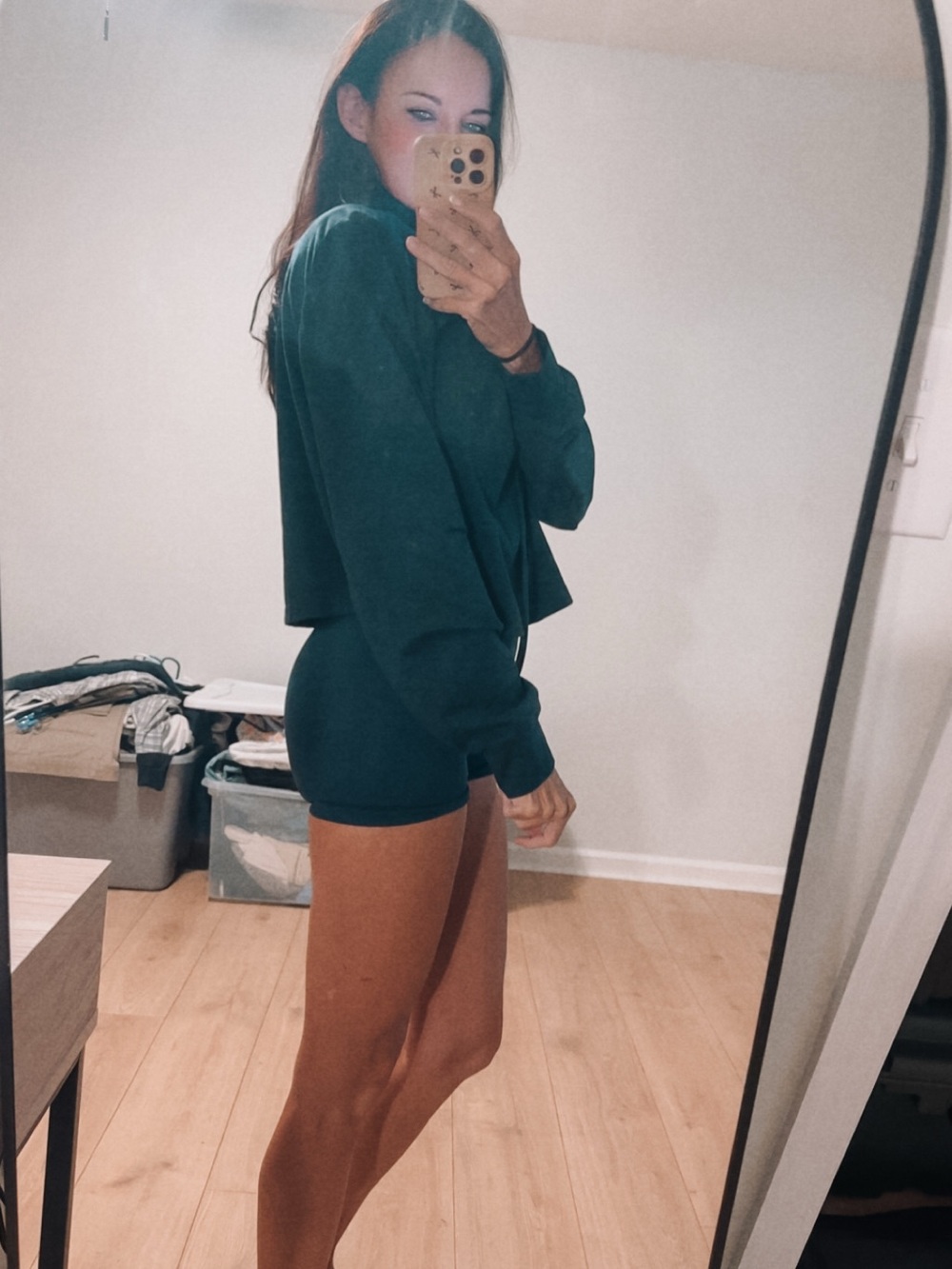 navy blue athletic pullover top